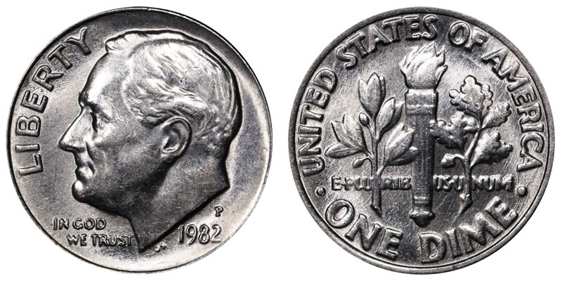 洋楽 Dime P 1982 P Roosevelt Dime Coin Value Prices, Photos & Info