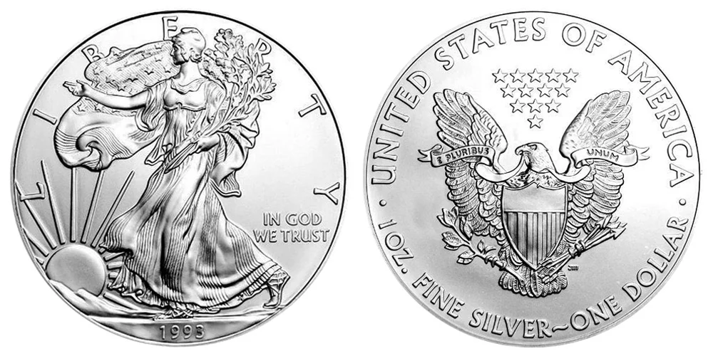 1993年 アメリカンイーグル  1993 NGC MS69 AMERICAN SILVER EAGLE #B51903 | eBay