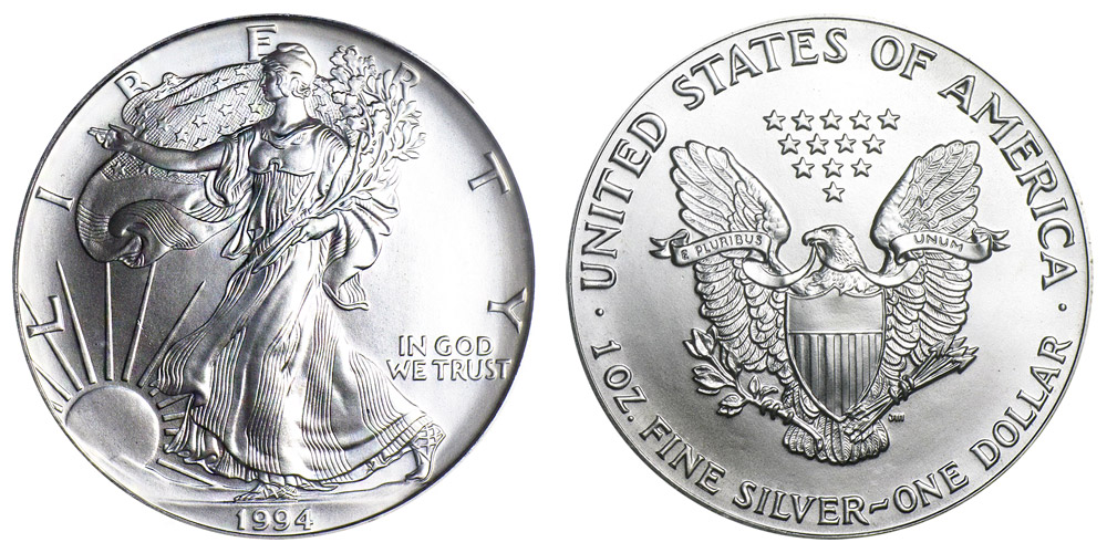 M*中様 1994 Walking Liberty Silver Coin 銀貨 【公式通販】