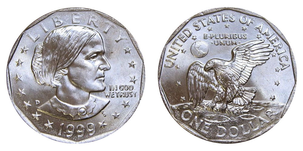 1999 D Susan B Anthony Dollar Coin Value Prices, Photos & Info