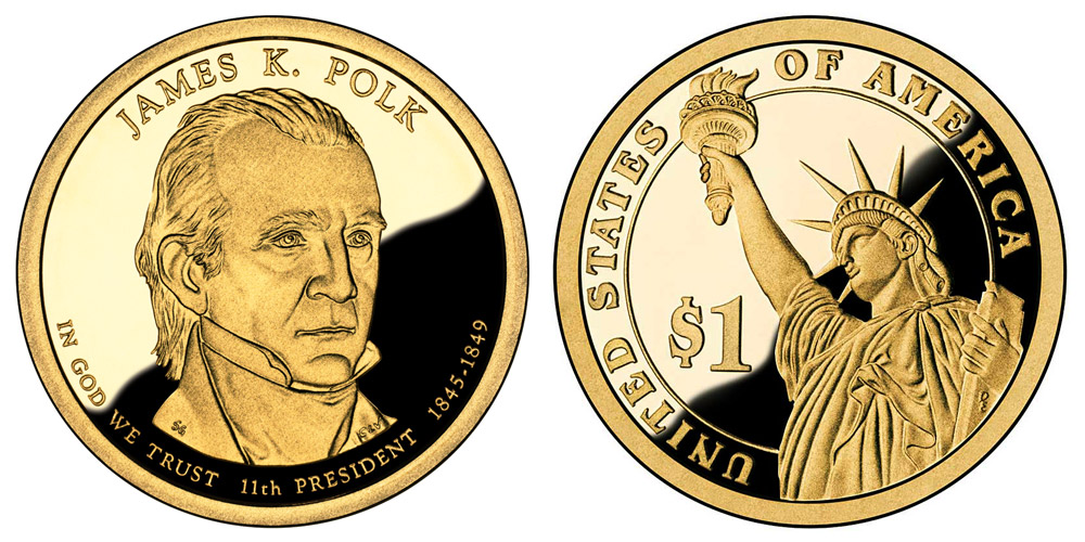 ✨超希少USMA✨50s★アメリカ軍★ペナント★West Point★極美品 2009 S Presidential Dollar James K. Polk Golden Dollar Coin Value