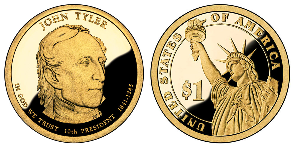 PRESIDENT 2007年9.3号 お金の常識 2009 S Presidential Dollar John Tyler Golden Dollar Coin Value