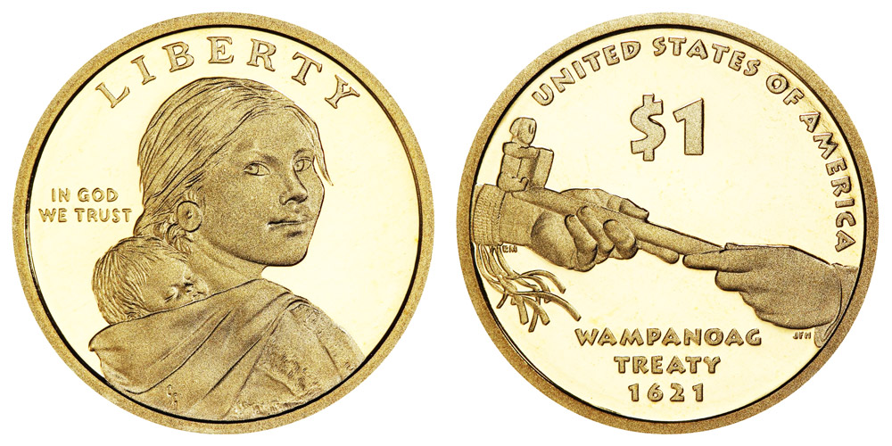 usa様おまとめ 2011 S Native American Dollar Wampanoag Treaty 1621 - Proof Native