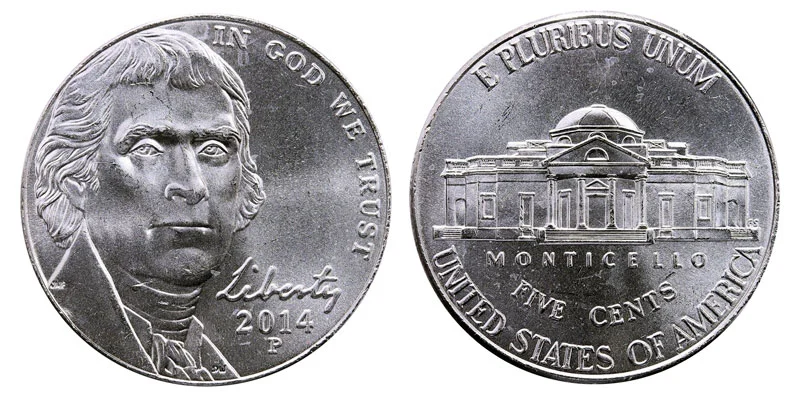2014 P Jefferson Nickel Coin Value Prices, Photos & Info