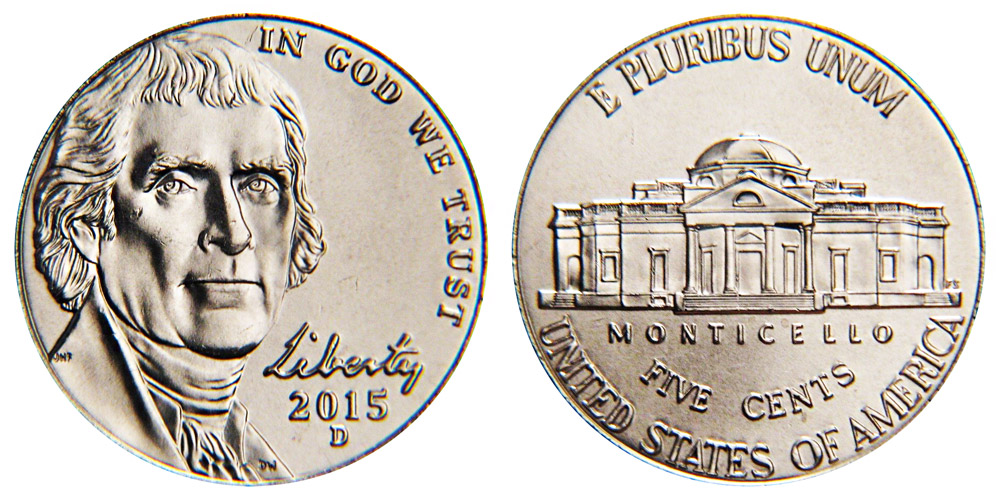 2015 D Jefferson Nickel Coin Value Prices, Photos & Info