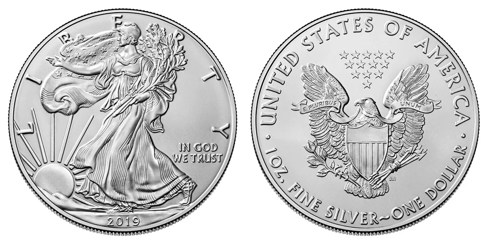 2019-w アメリカンシルバーイーグル　アーリーリリース 2019年 1ドル アメリカン シルバー イーグル NGC MS70 アーリー