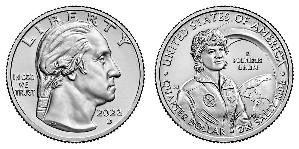 2022 D Sally Ride Quarter American Women Quarters Program Coin