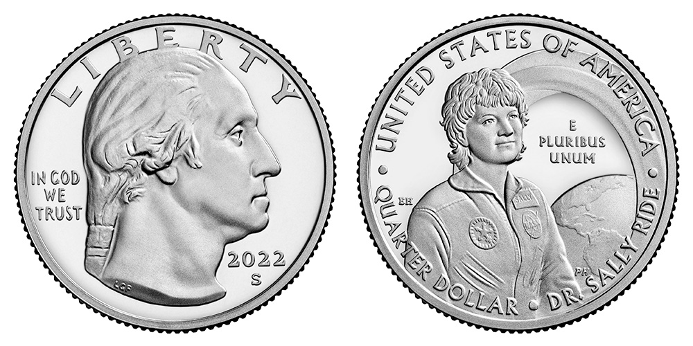2022 S Sally Ride Quarter Proof American Women Quarters Program
