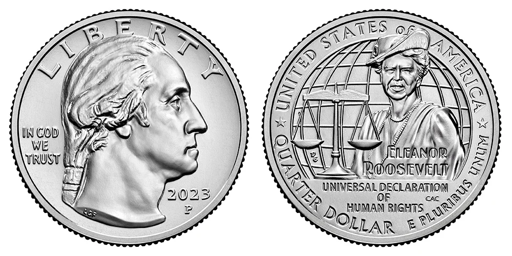2023 P Eleanor Roosevelt Quarter American Women Quarters Program