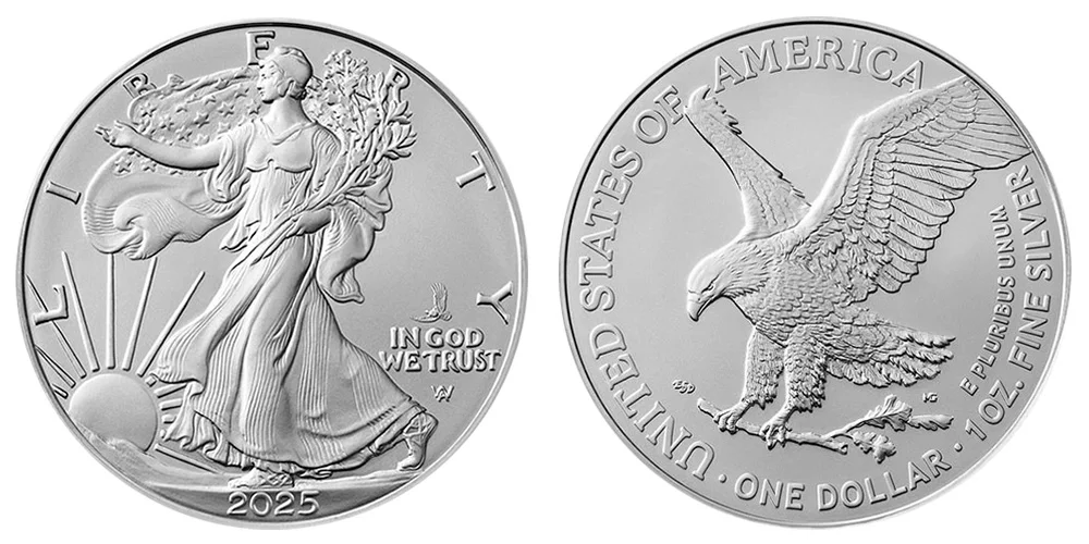 2025 American Silver Eagle Bullion Coin Eagle Privy Mark Type 2
