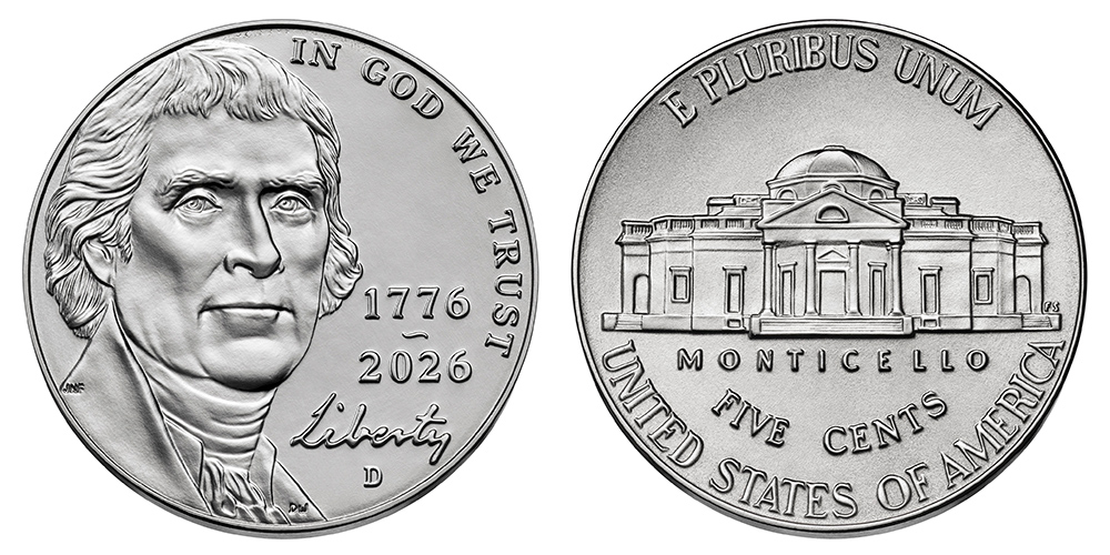 2026 D Jefferson Nickel Semiquincentennial 1776-2026 Coin Value Prices