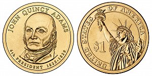 2008 John Quincy Adams Presidential Dollar Coin