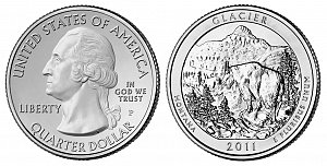 2011 Glacier National Park Quarter - Montana