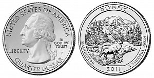 2011 Olympic National Park Quarter - Washington