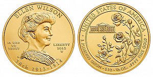 2013 Ellen Wilson First Spouse Gold Coin