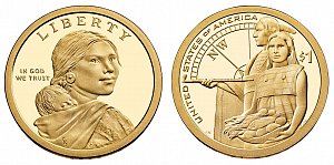 2014 Sacagawea Native American Dollar Coin Design