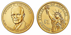 2015 Dwight D. Eisenhower Presidential Dollar Coin Design