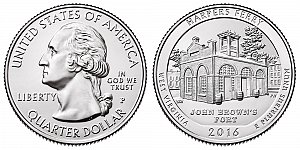 2016 Harpers Ferry National Historical Park Quarter Design - West Virginia