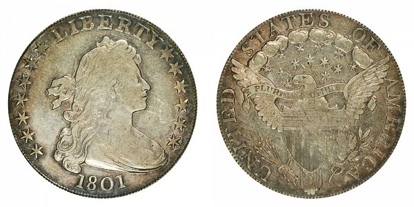 1801 Draped Bust Silver Dollar 