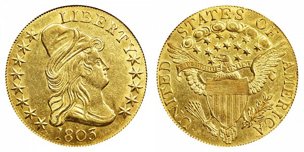 1803 Large Stars - Turban Head $10 Gold Eagle - Ten Dollars 