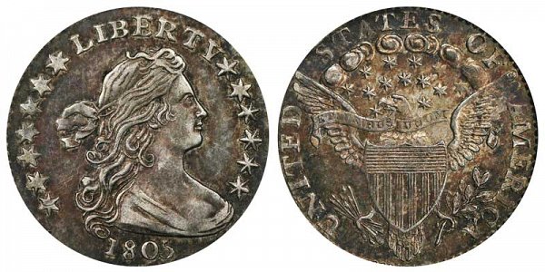 1805 Draped Bust Half Dime 