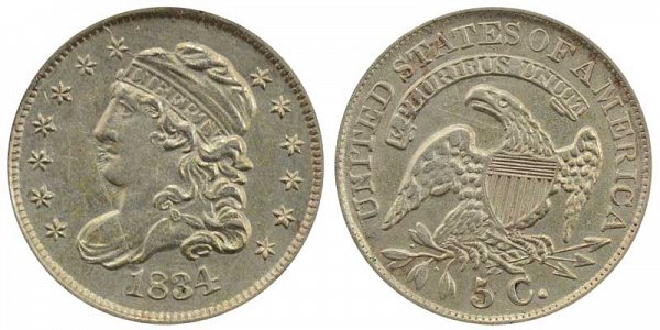 1834 Capped Bust Half Dime 