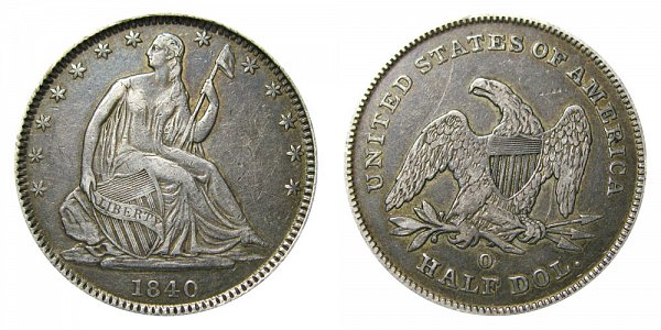 1840 O Seated Liberty Half Dollar 