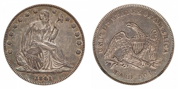 1841 Seated Liberty Half Dollar 