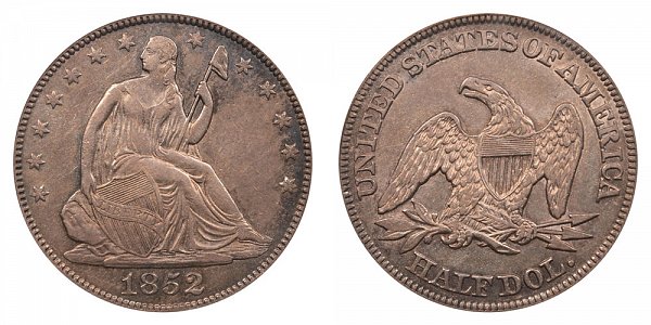 1852 Seated Liberty Half Dollar 
