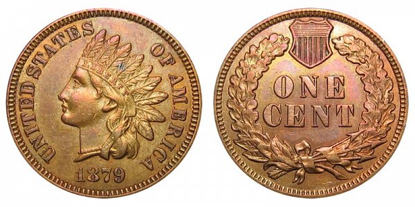 1879 Indian Head Cent Penny 