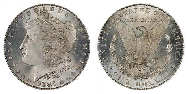 1881 O Morgan Silver Dollar 