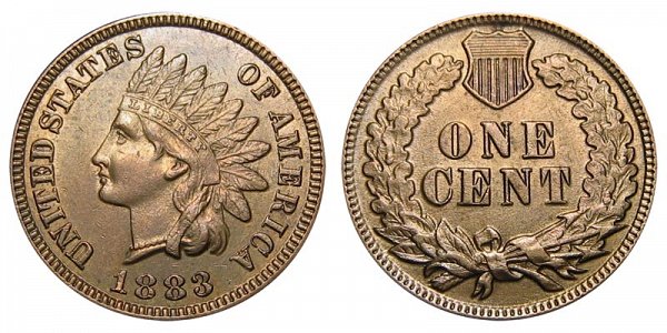 1883 Indian Head Cent Penny 