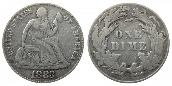 1883 Seated Liberty Dime 