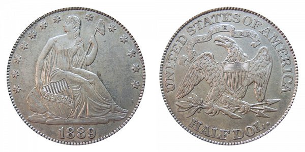 1889 Seated Liberty Half Dollar 