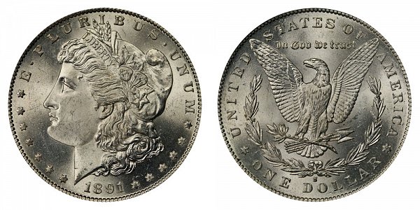 1891 S Morgan Silver Dollar 