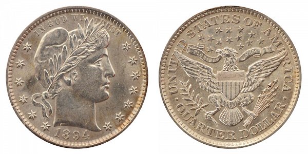 1894 Barber Quarter 