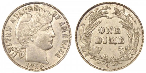 Barber Dime (1892-1916) 1895-O