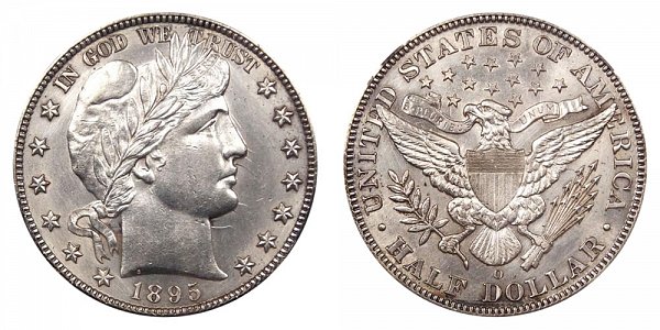 1895 O Barber Silver Half Dollar 