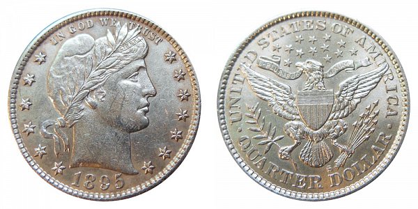 1895 S Barber Quarter 