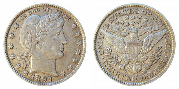 1897 O Barber Quarter 