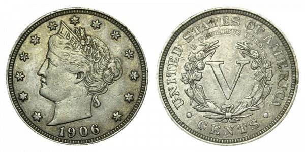 1906 Liberty Head V Nickel 