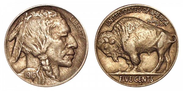 1915 Indian Head Buffalo Nickel 