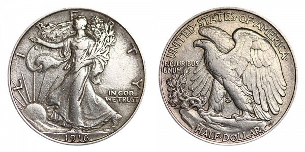 1916-S Walking Liberty Half (1916-1947) obverse