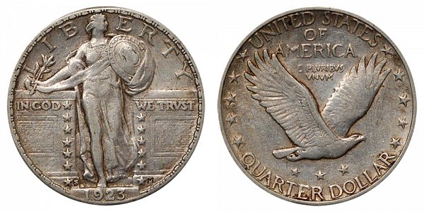1923 S Standing Liberty Quarter 