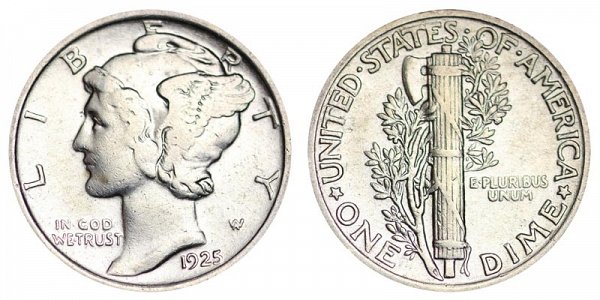 1925 Silver Mercury Dime 