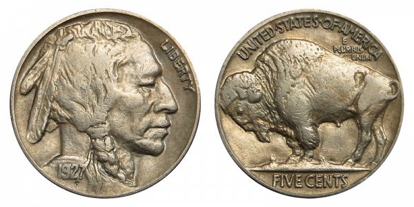 1927 Indian Head Buffalo Nickel 