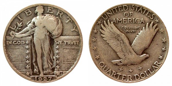 1927 S Standing Liberty Quarter 
