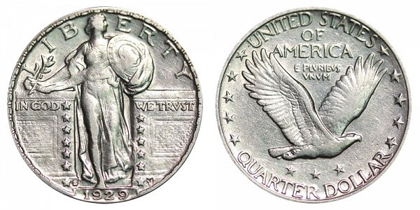 1929 S Standing Liberty Quarter 