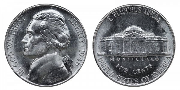 1946 S Jefferson Nickel 