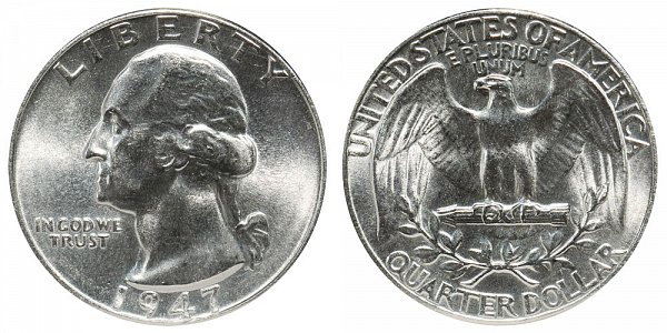1947 Washington Silver Quarter 